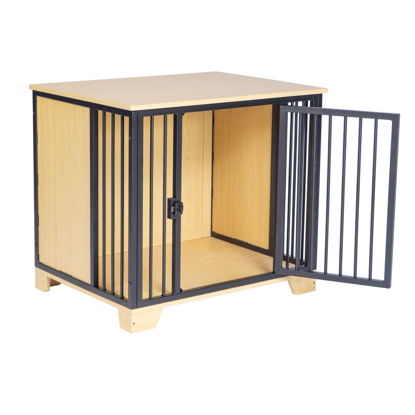 KPets Indoor Premium Furniture Dog Crate - Black