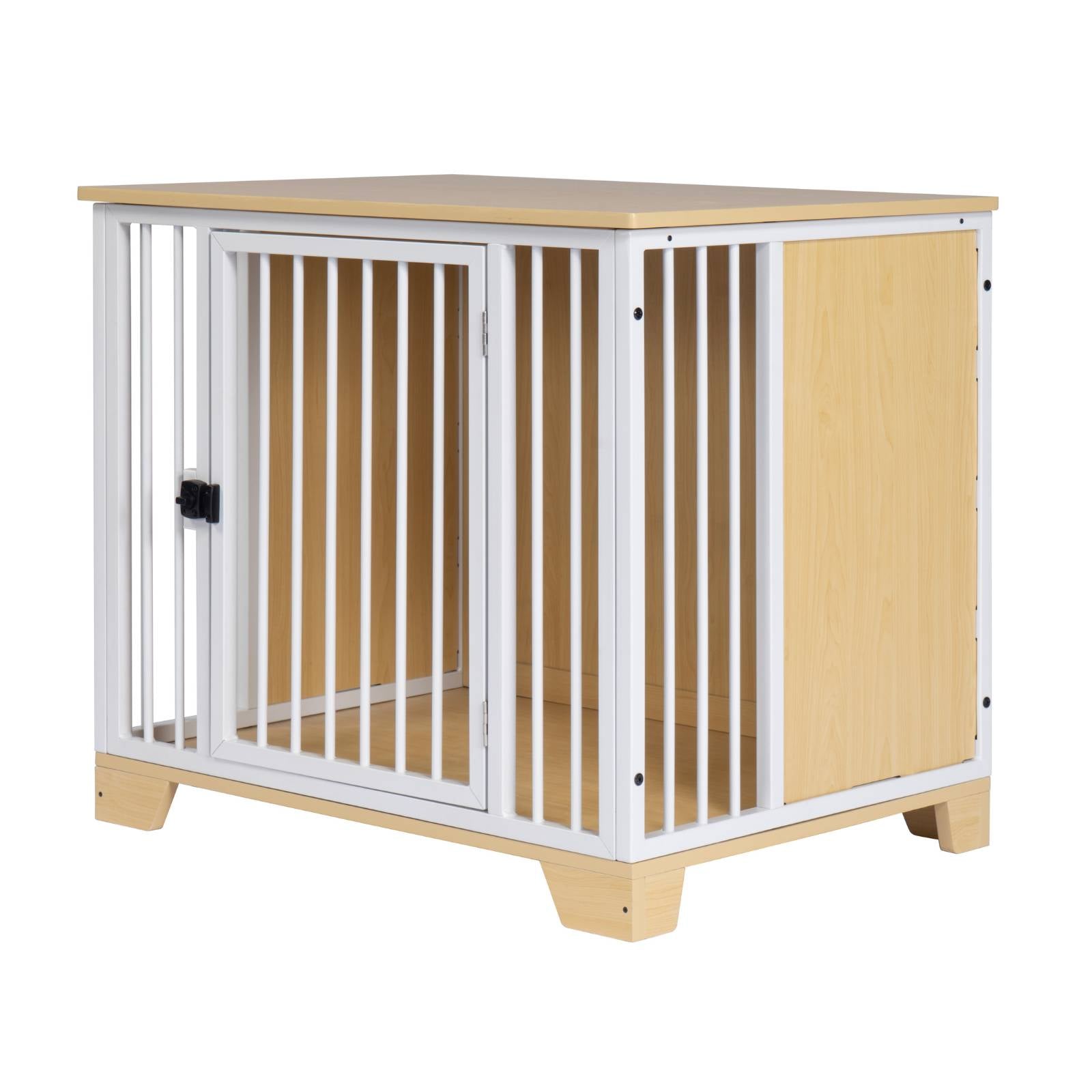 KPets Indoor Premium Furniture Dog Crate - White