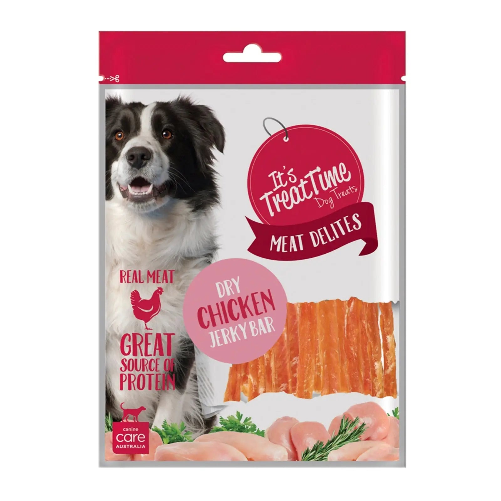 It's Treat Time Meat Delites Chicken Jerky Bar - Kellyville Pets
