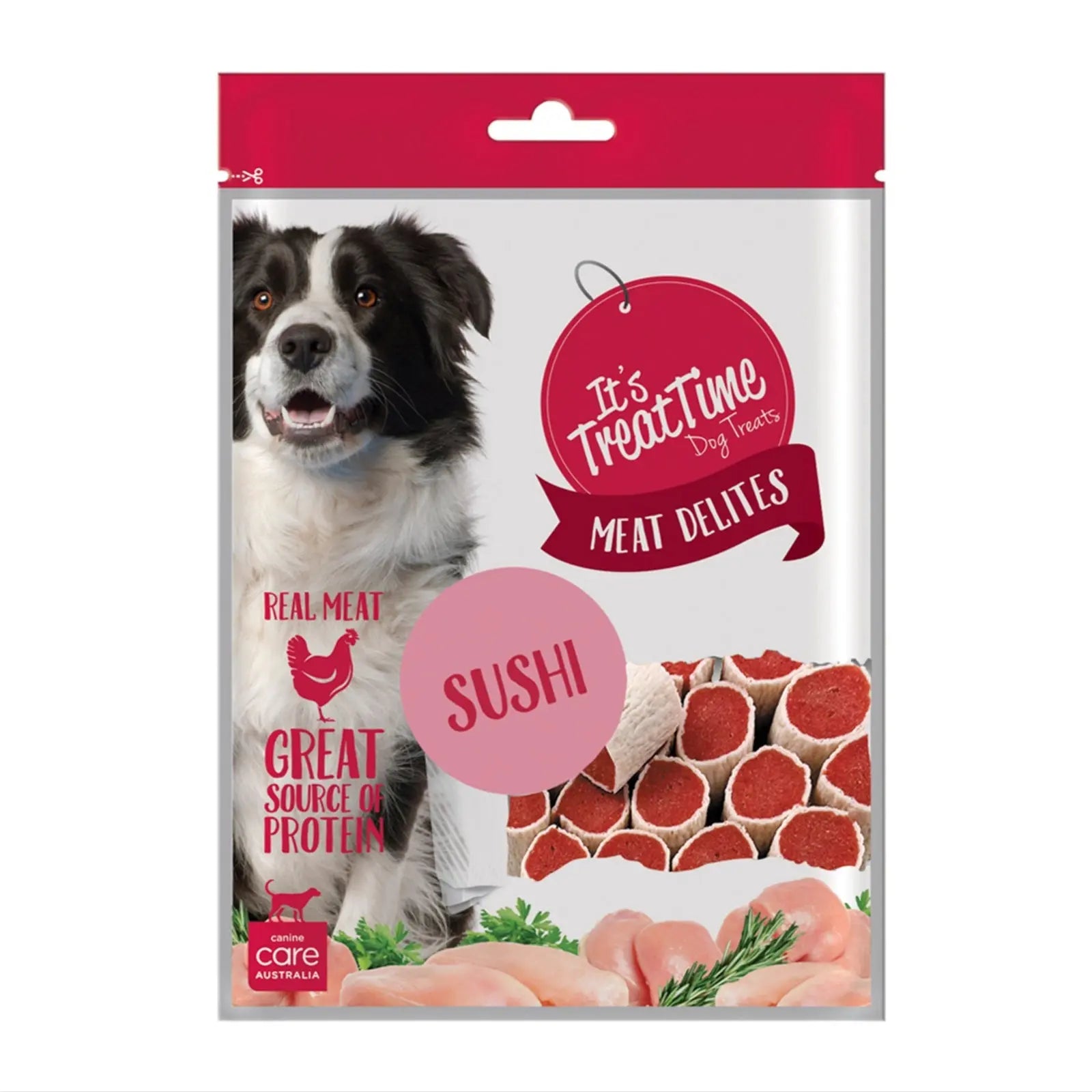 It's Treat Time Meat Delites Chicken Jerky Poll Sushi - Kellyville Pets