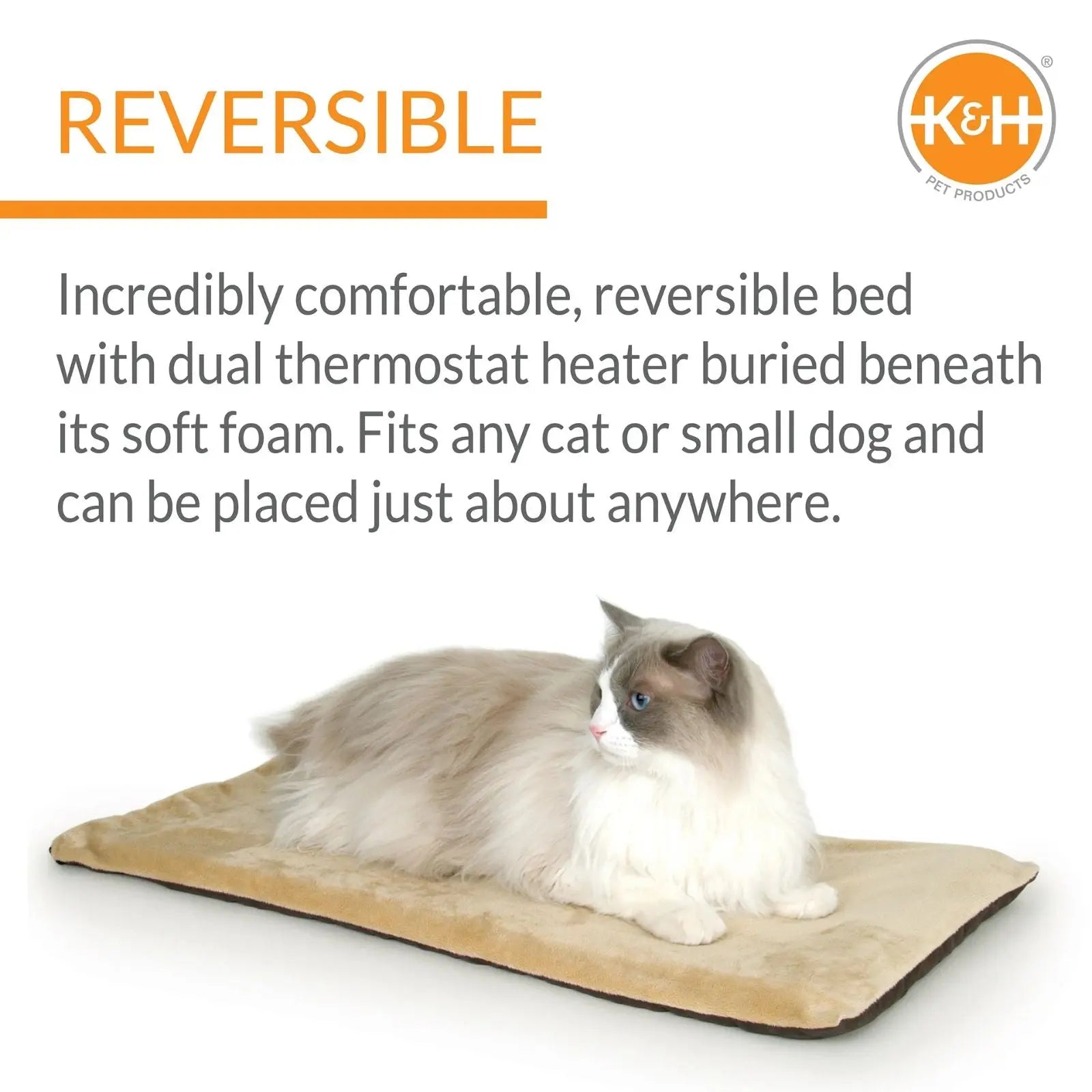 K & H Thermo Kitty Heated Pet Mat - Sage - 63 x 32cm 6w K & H