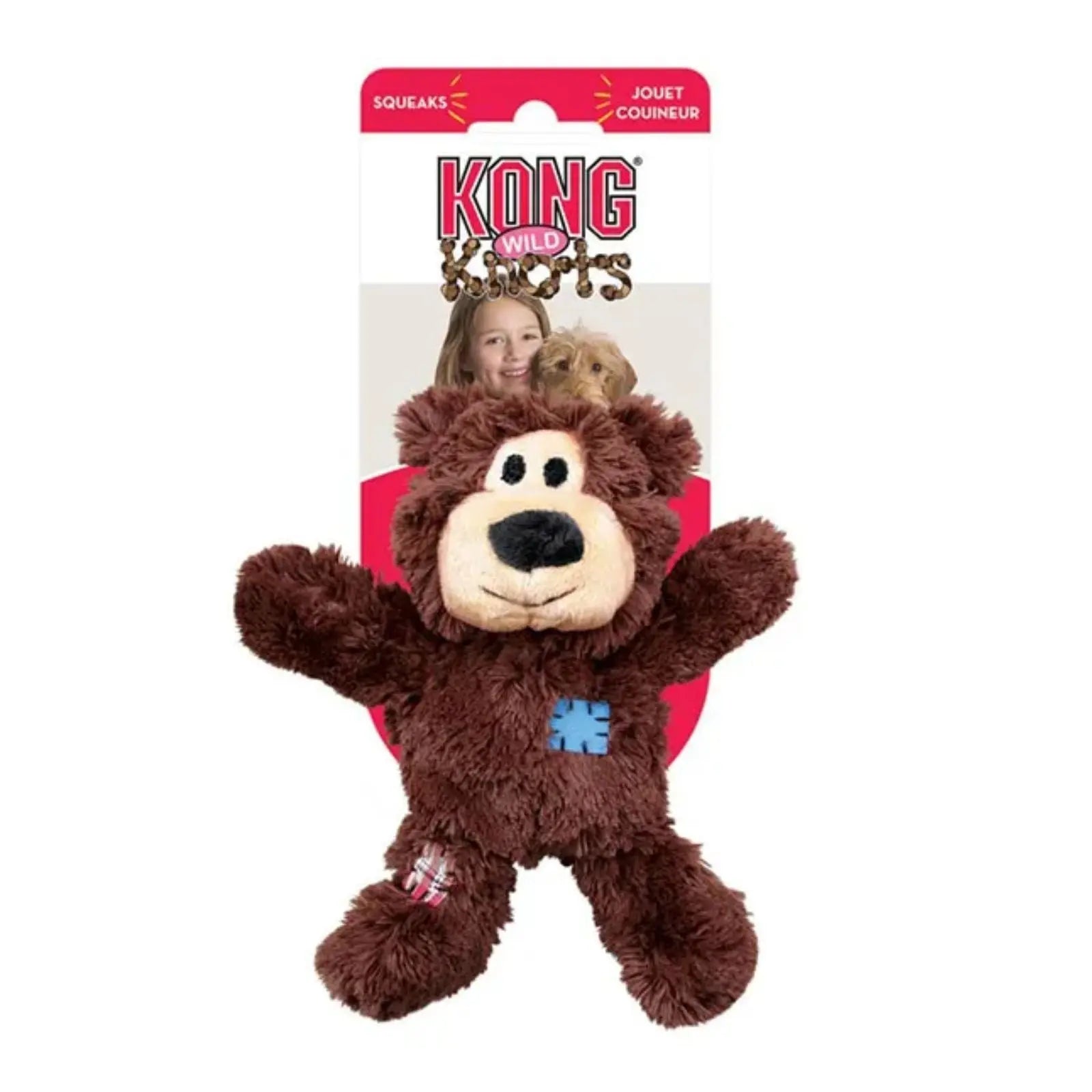 KONG Dog Toy Wild Knots Bear KONG