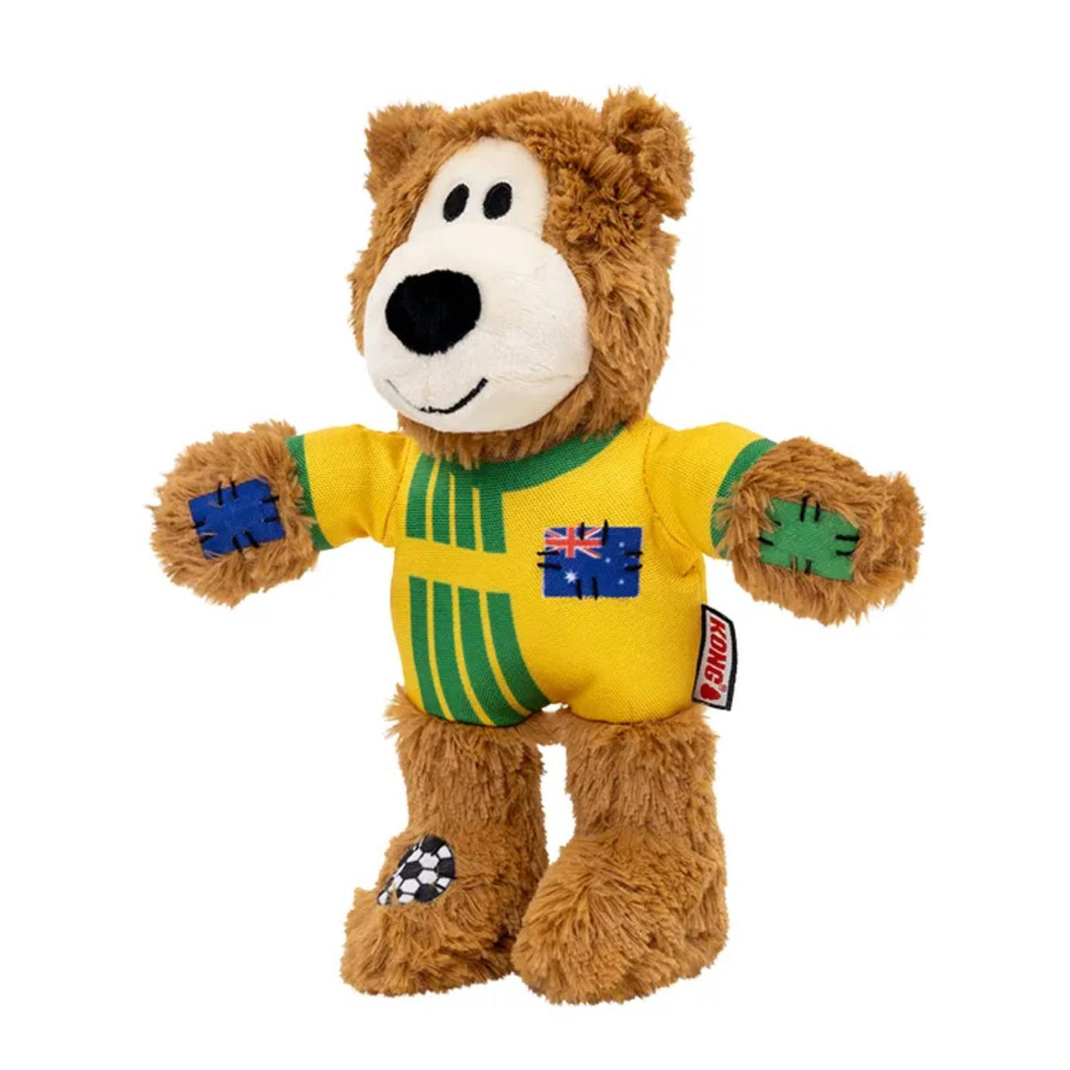 KONG Wild Knots Australia Soccer Bear - Medium