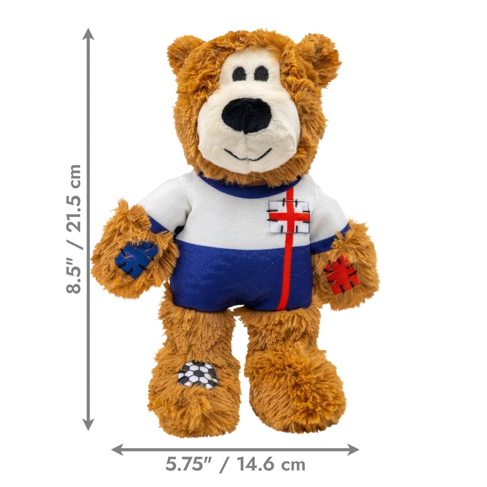 KONG Wild Knots England Soccer Bear - Medium