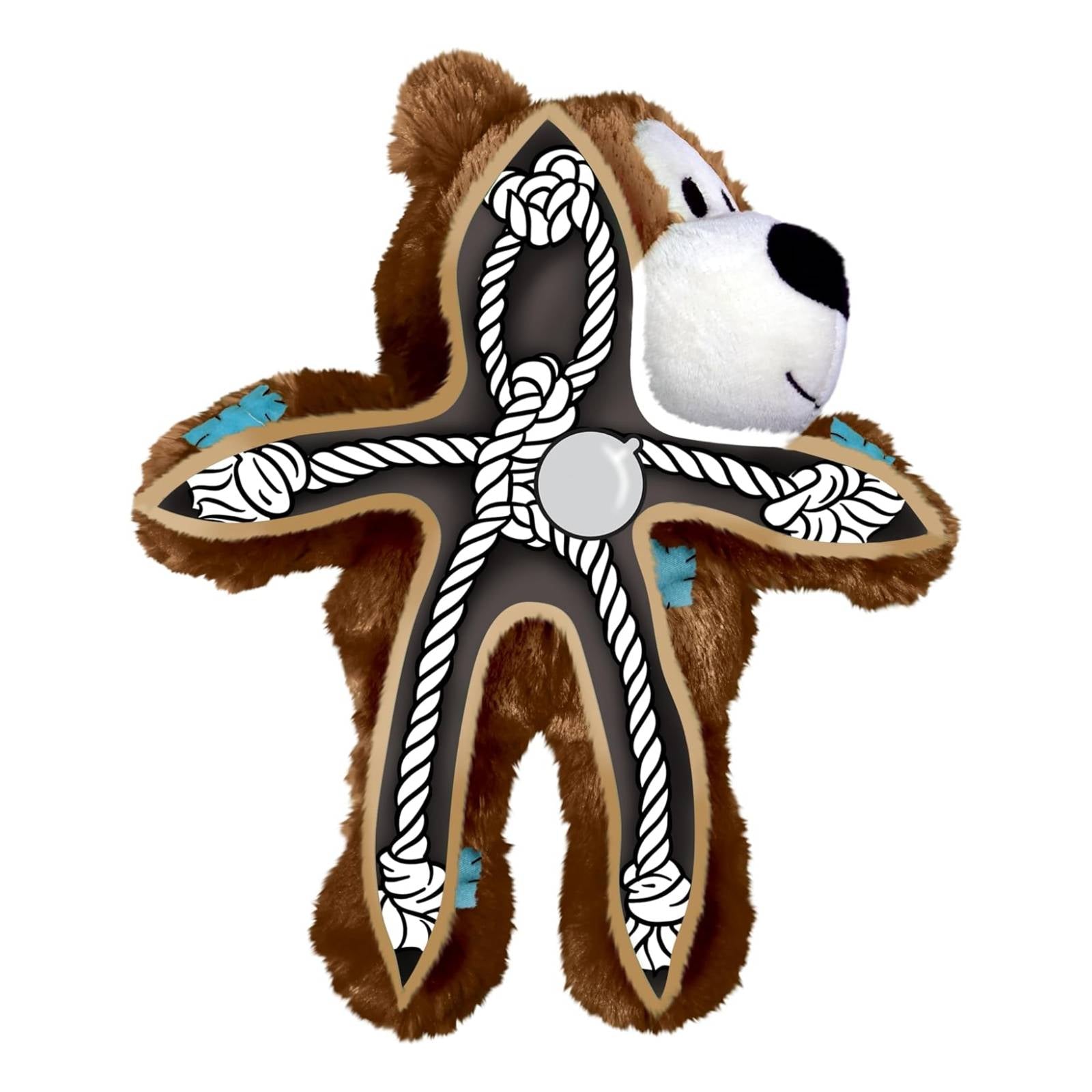 KONG Wild Knots Italy Soccer Bear - Medium