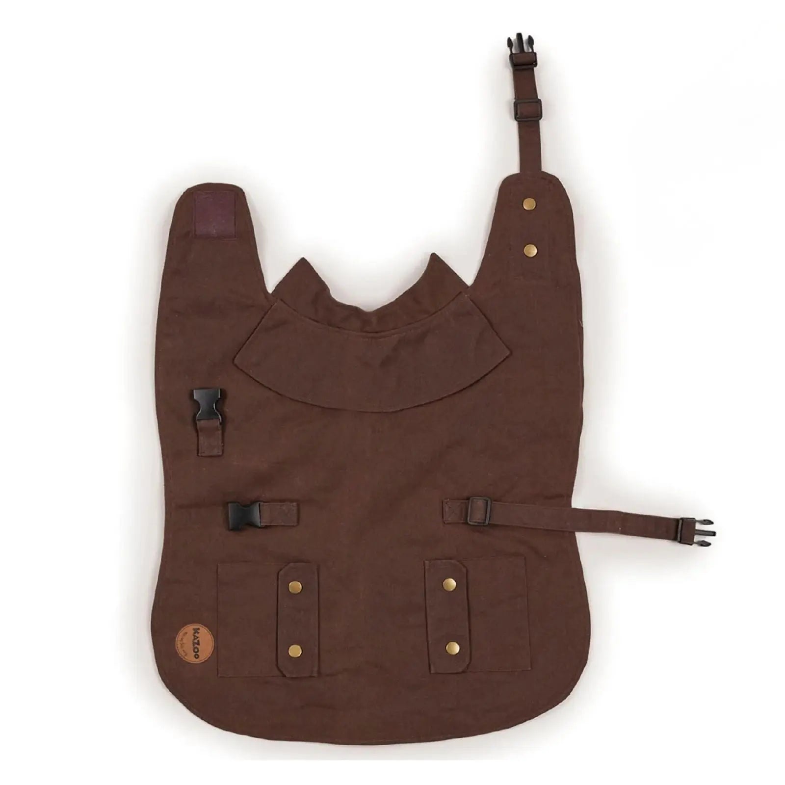 Kazoo Aussie Oilskin Waterproof Dog Coat - Brown Kazoo