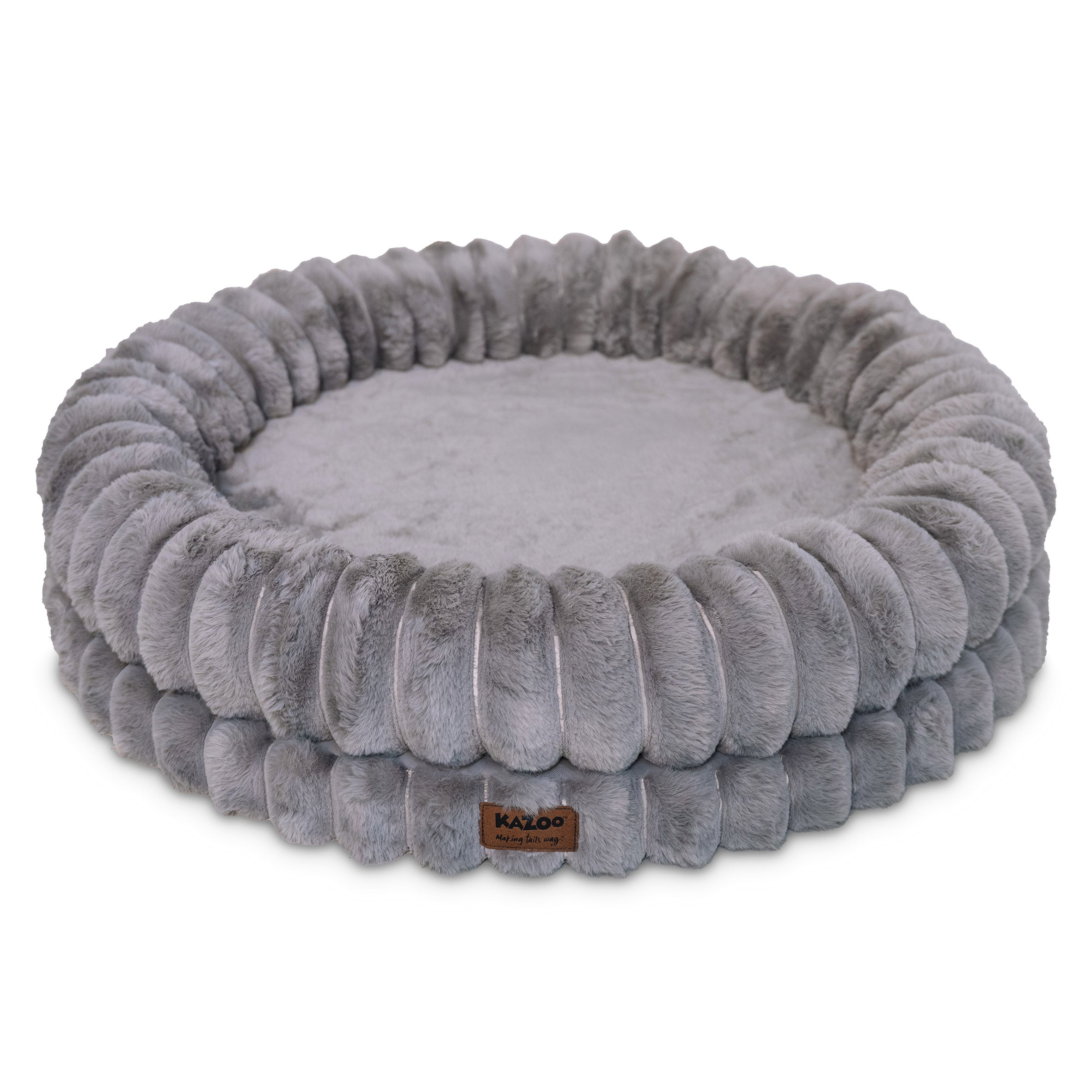 Kazoo Donut Snuggle Pet Bed - Grey