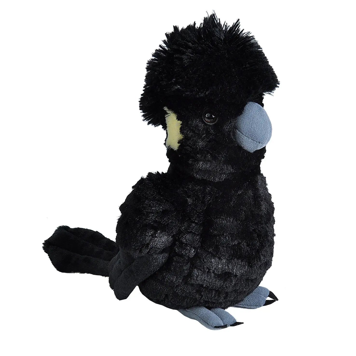 Kids Plush Yellow Tailed Black Cockatoo 12" Cuddlekin - Kellyville Pets
