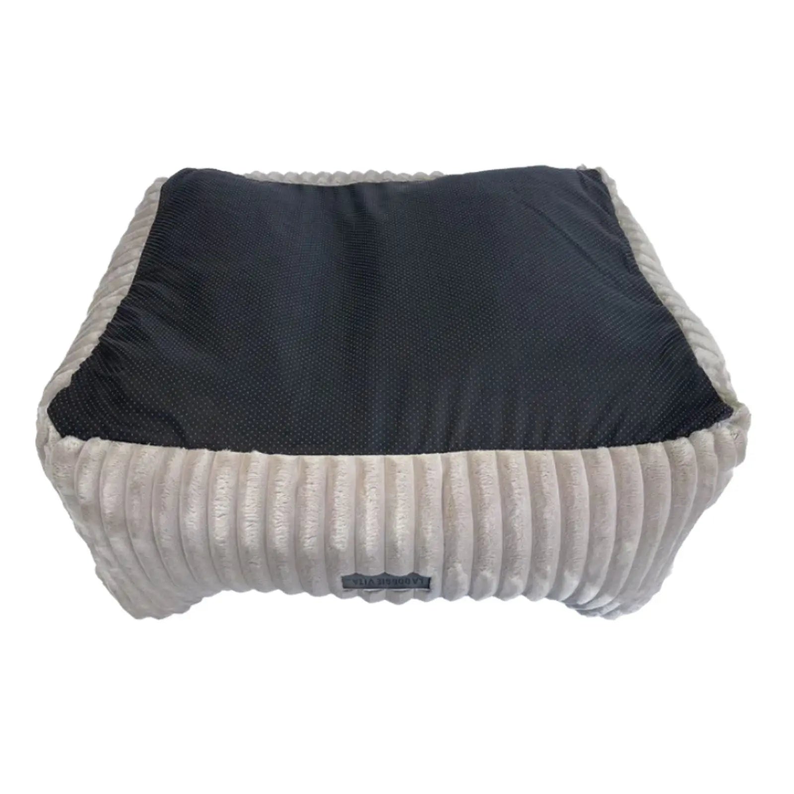 La Doggie Vita Low Front Velour Corduroy Mousse Bolster Dog Bed La Doggie Vita