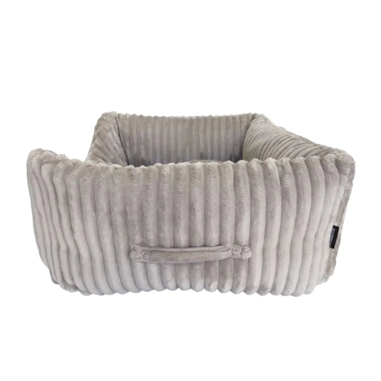 La Doggie Vita Low Front Velour Corduroy Mousse Bolster Dog Bed La Doggie Vita