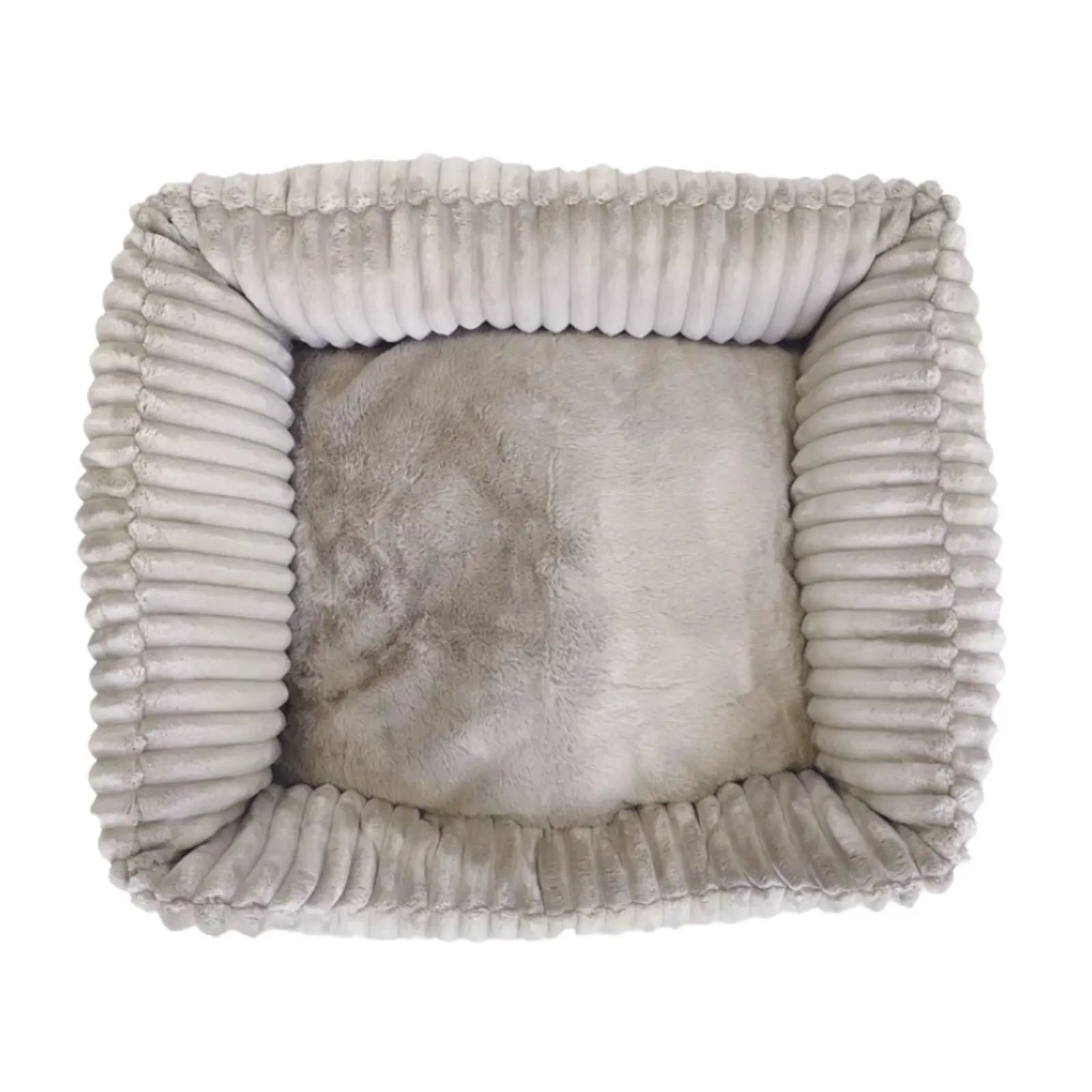 La Doggie Vita Low Front Velour Corduroy Mousse Bolster Dog Bed La Doggie Vita