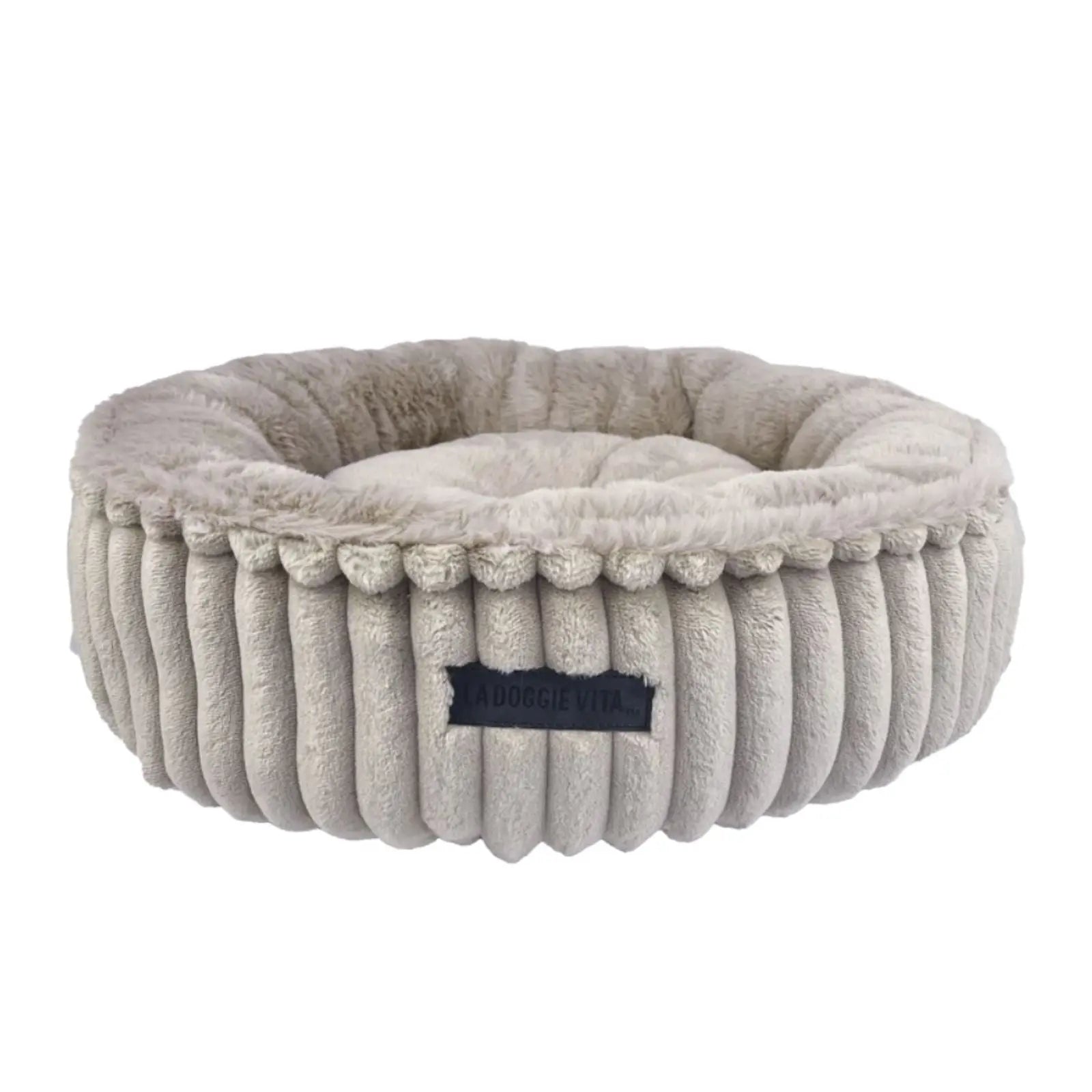 La Doggie Vita Mousse Velour Corduroy Cat Donut La Doggie Vita