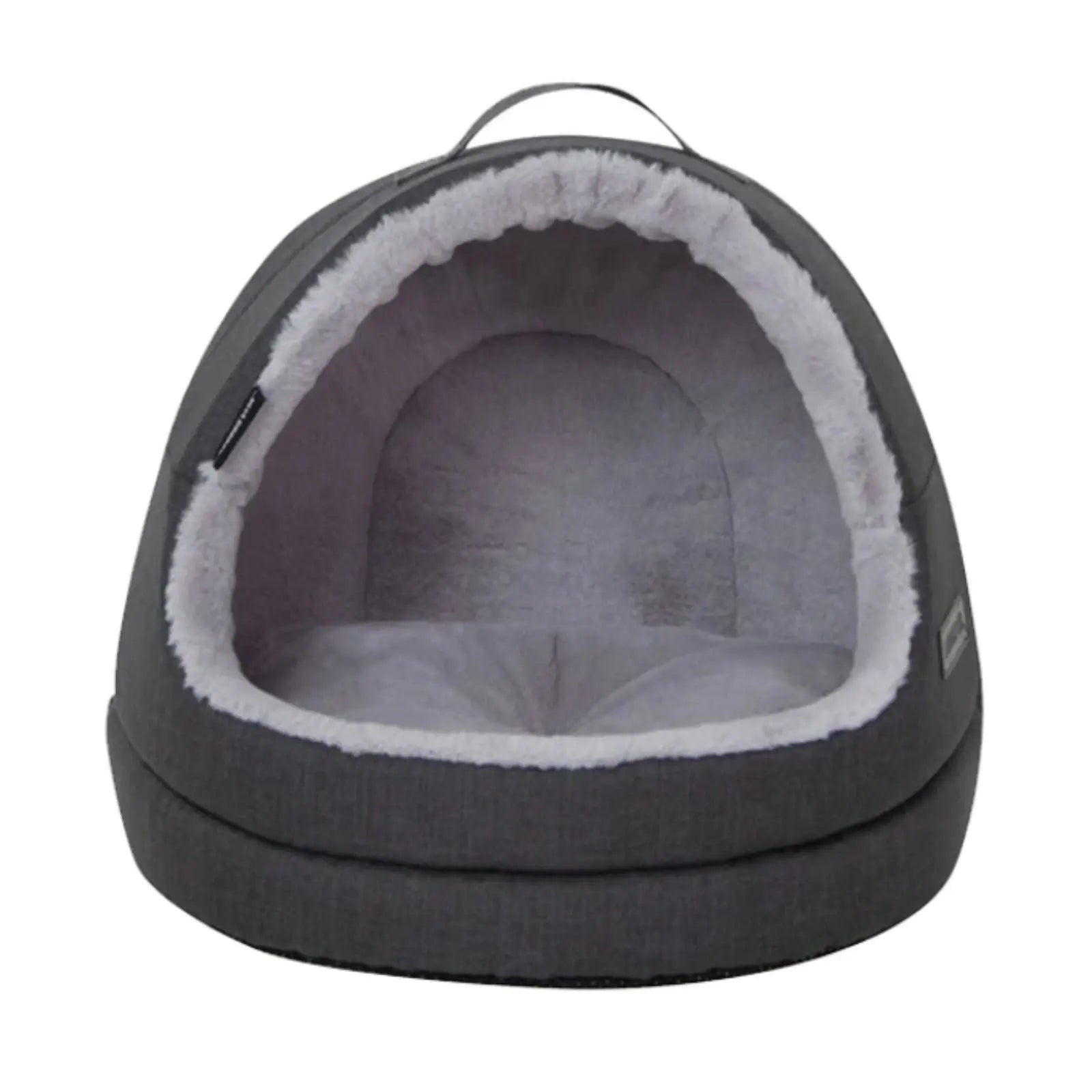 La Doggie Vita Water Resistant Oxford Charcoal Hooded Cat Bed La Doggie Vita