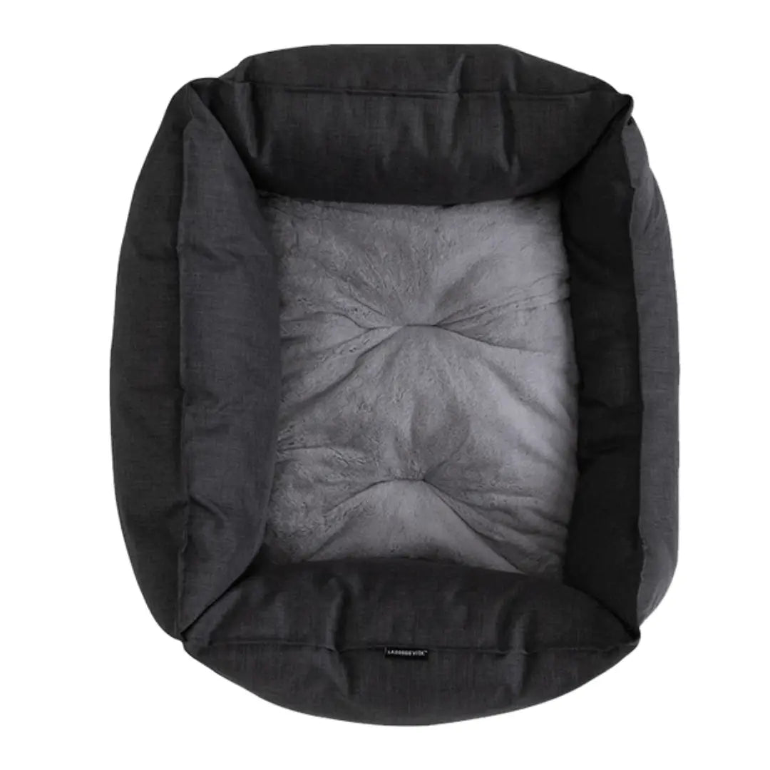 La Doggie Vita Water Resistant Oxford High Side Charcoal Dog Bed - Kellyville Pets