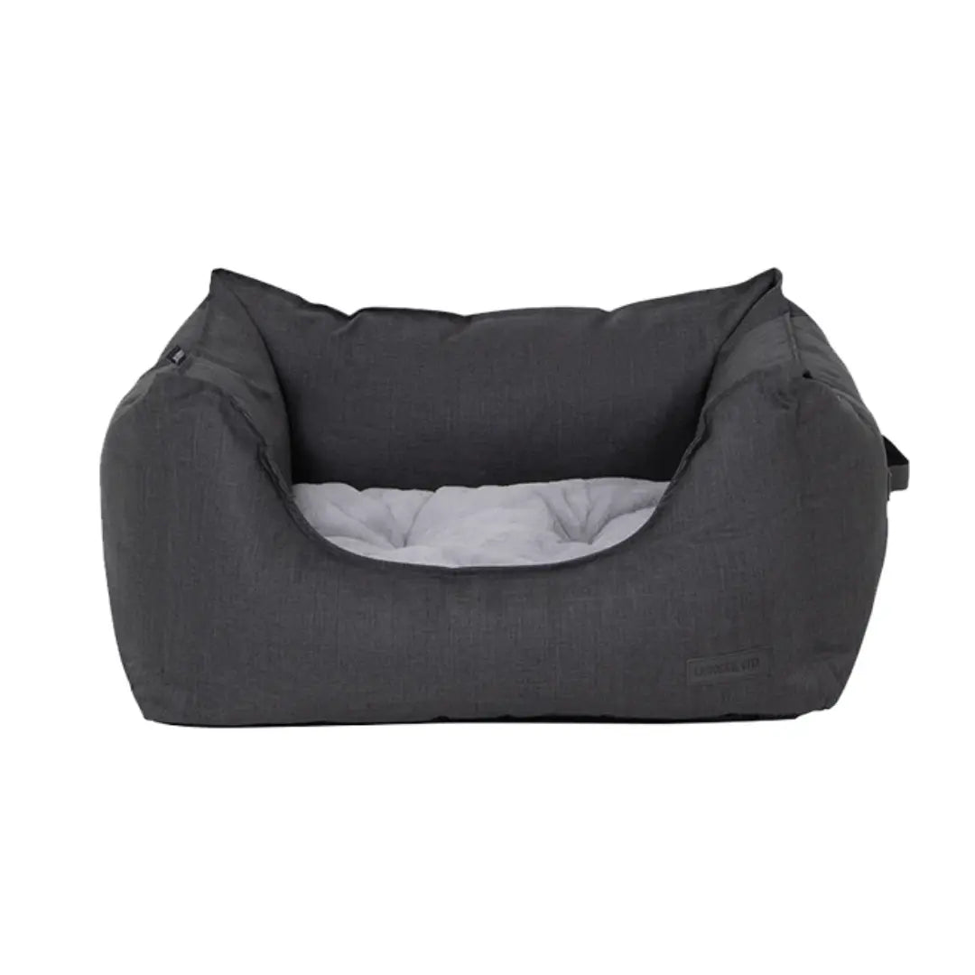 La Doggie Vita Water Resistant Oxford High Side Charcoal Dog Bed - Kellyville Pets