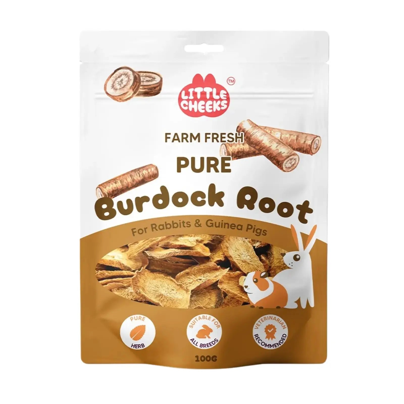 Little Cheeks Farm Fresh Pure Burdock Root 100g Little Cheeks