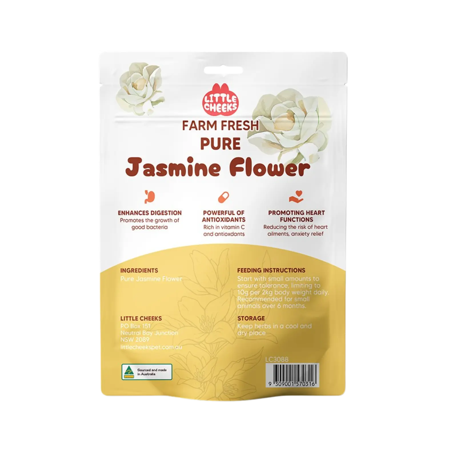 Little Cheeks Farm Fresh Pure Jasmine Flower 25g Little Cheeks