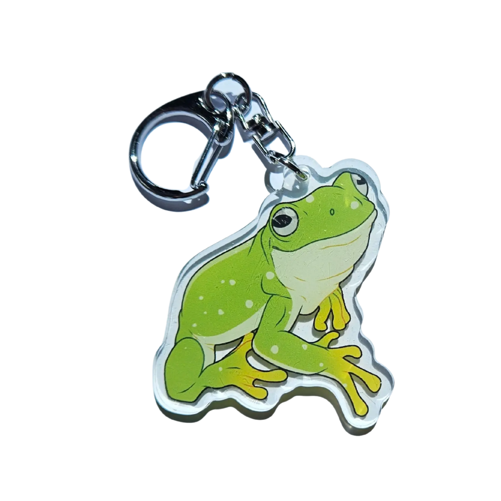 Magnificent Tree Frog Acrylic Keychain Hecko Gecko