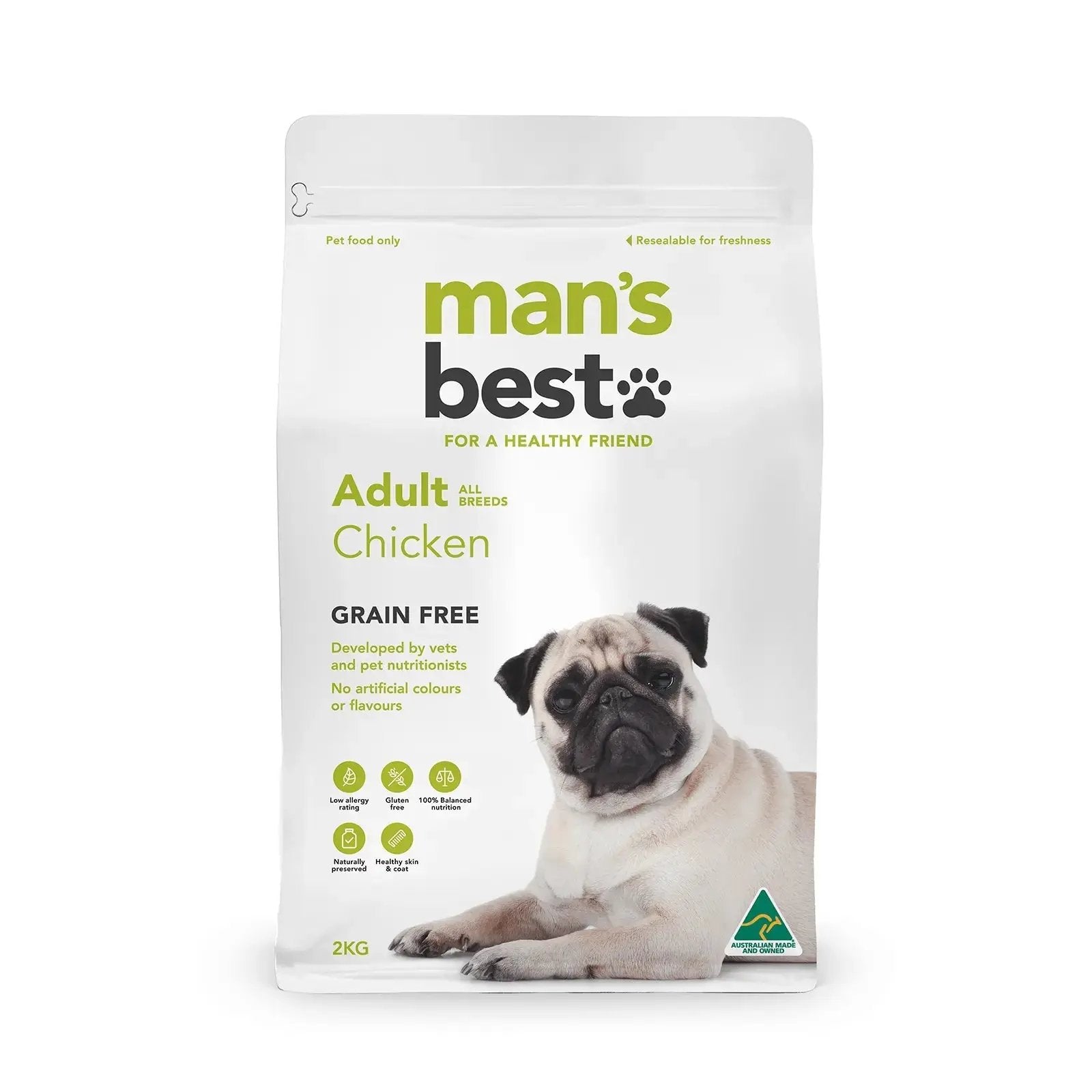 🎁 Man's Best Dog Food Adult Chicken (100% off) Mans Best