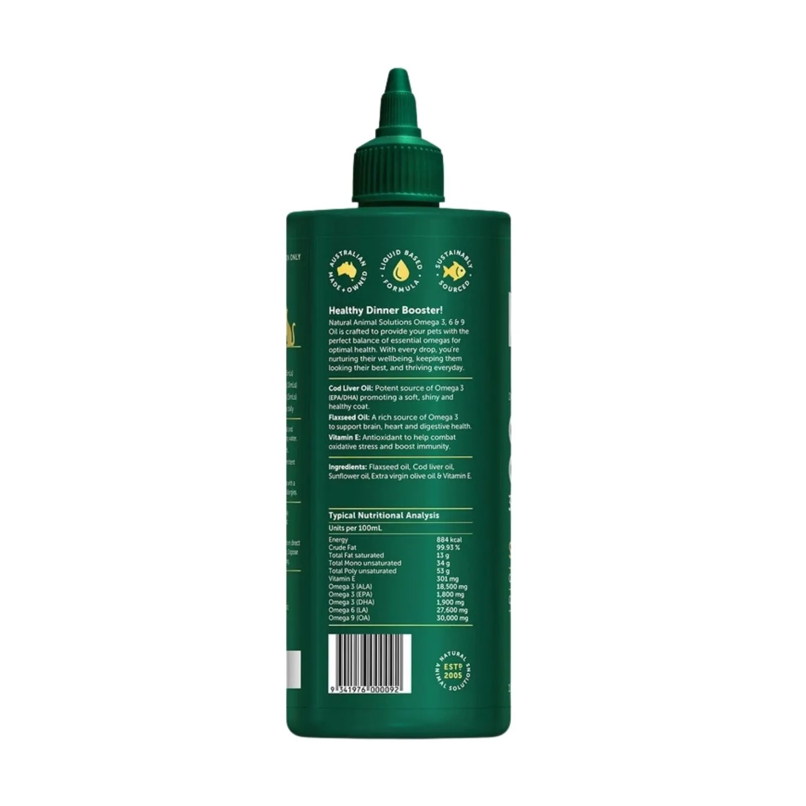 NAS Omega 3, 6 & 9 Oil for Dogs & Cats - 500ml