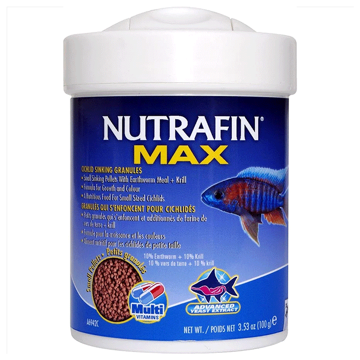 Nutrafin Max Small Sinking Cichlid Granules Nutrafin Max