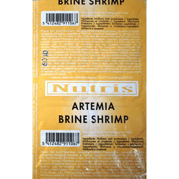 Nutris Frozen Artemia Brine Shrimp - Kellyville Pets