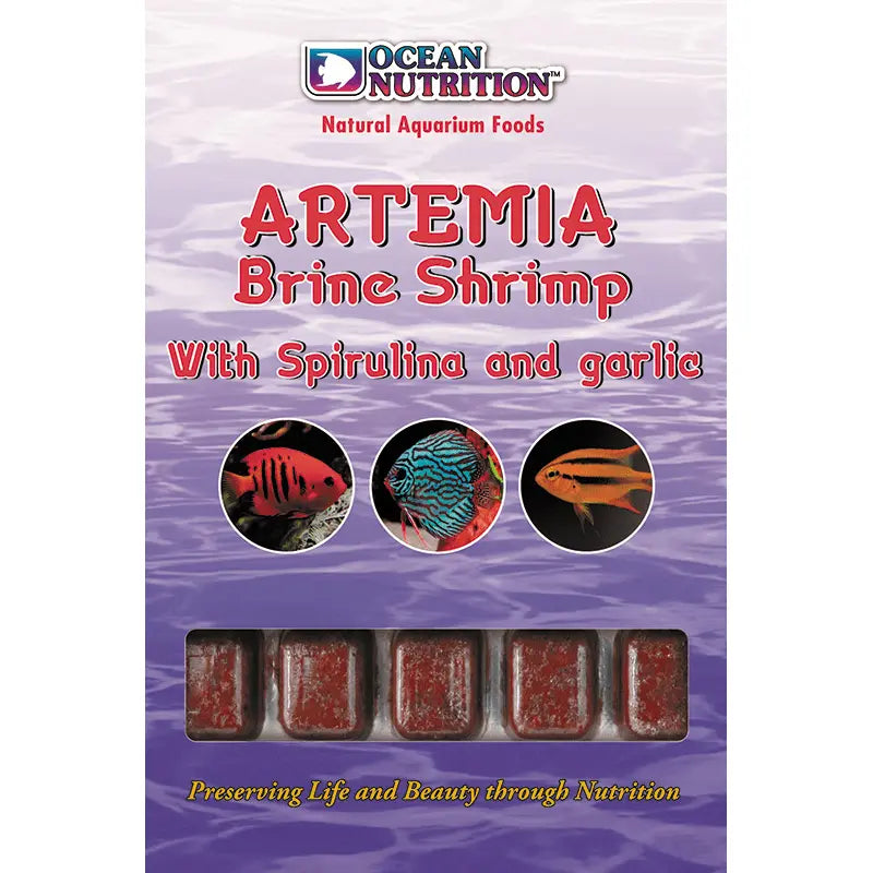 Ocean Nutrition Frozen Artemia Brine Shrimp with Spirulina and Garlic - Kellyville Pets