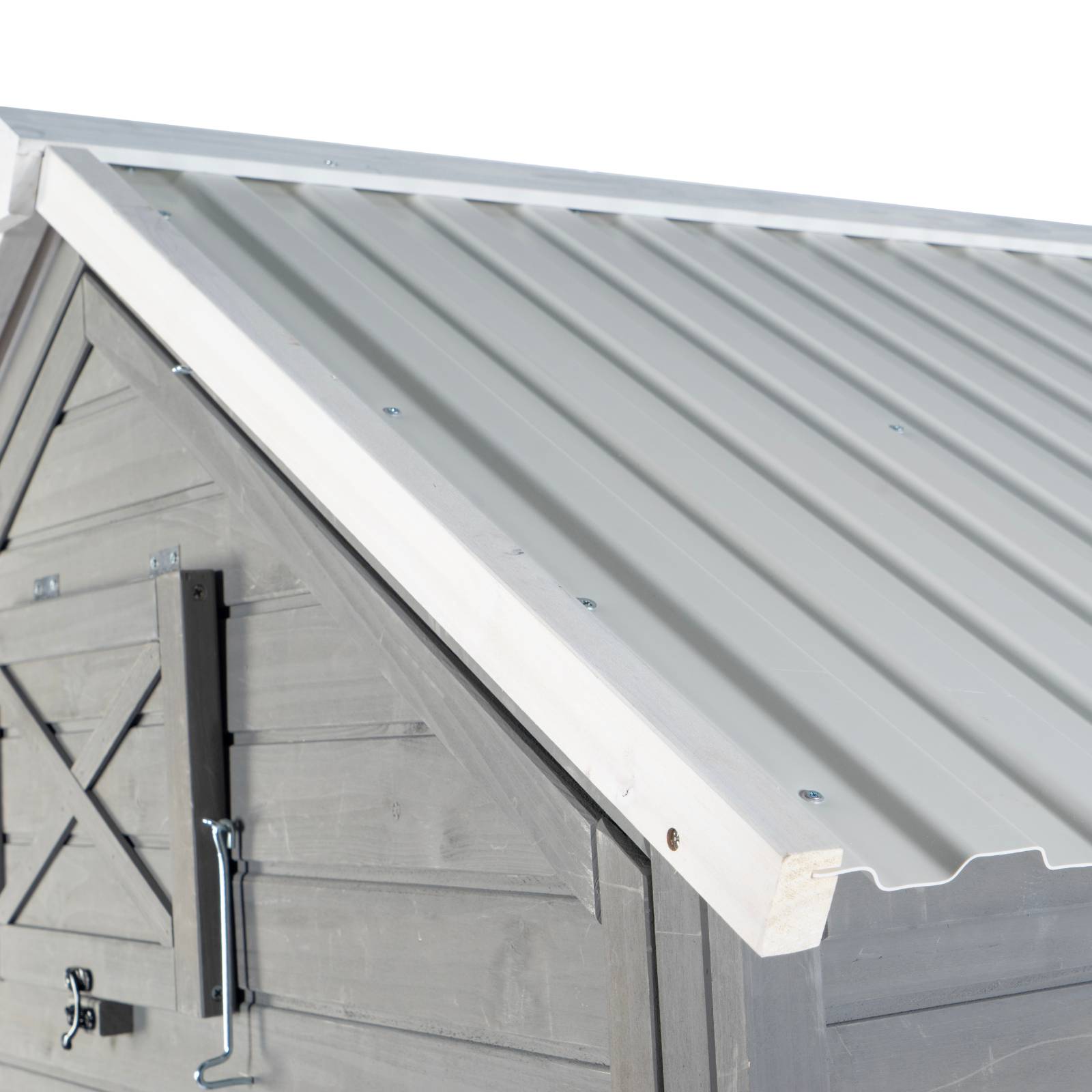 KPets Outdoor Chicken Wood & Metal Coop - Mansion