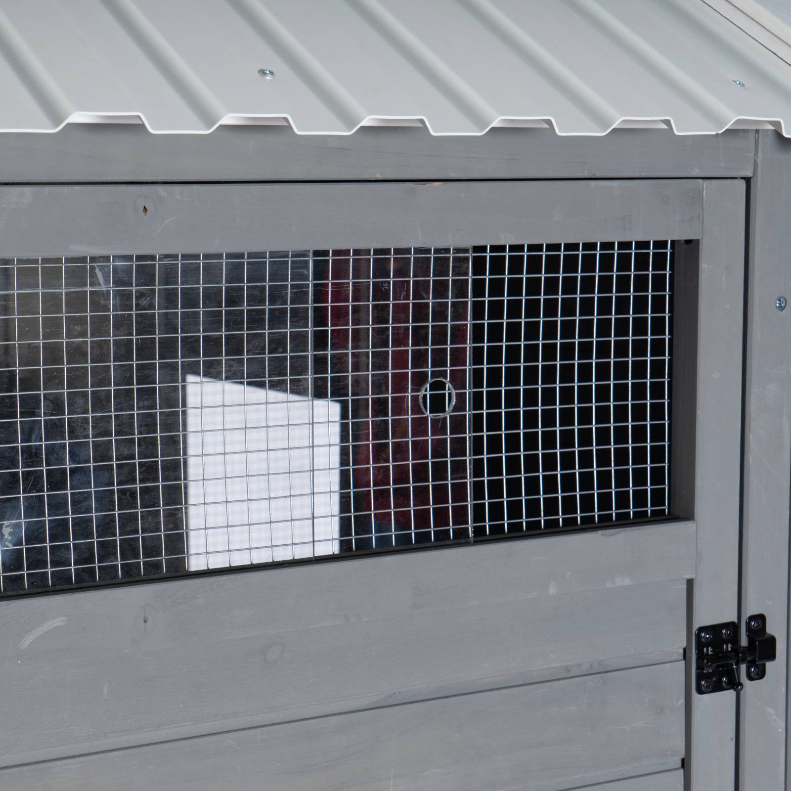 KPets Outdoor Chicken Wood & Metal Coop - Mansion