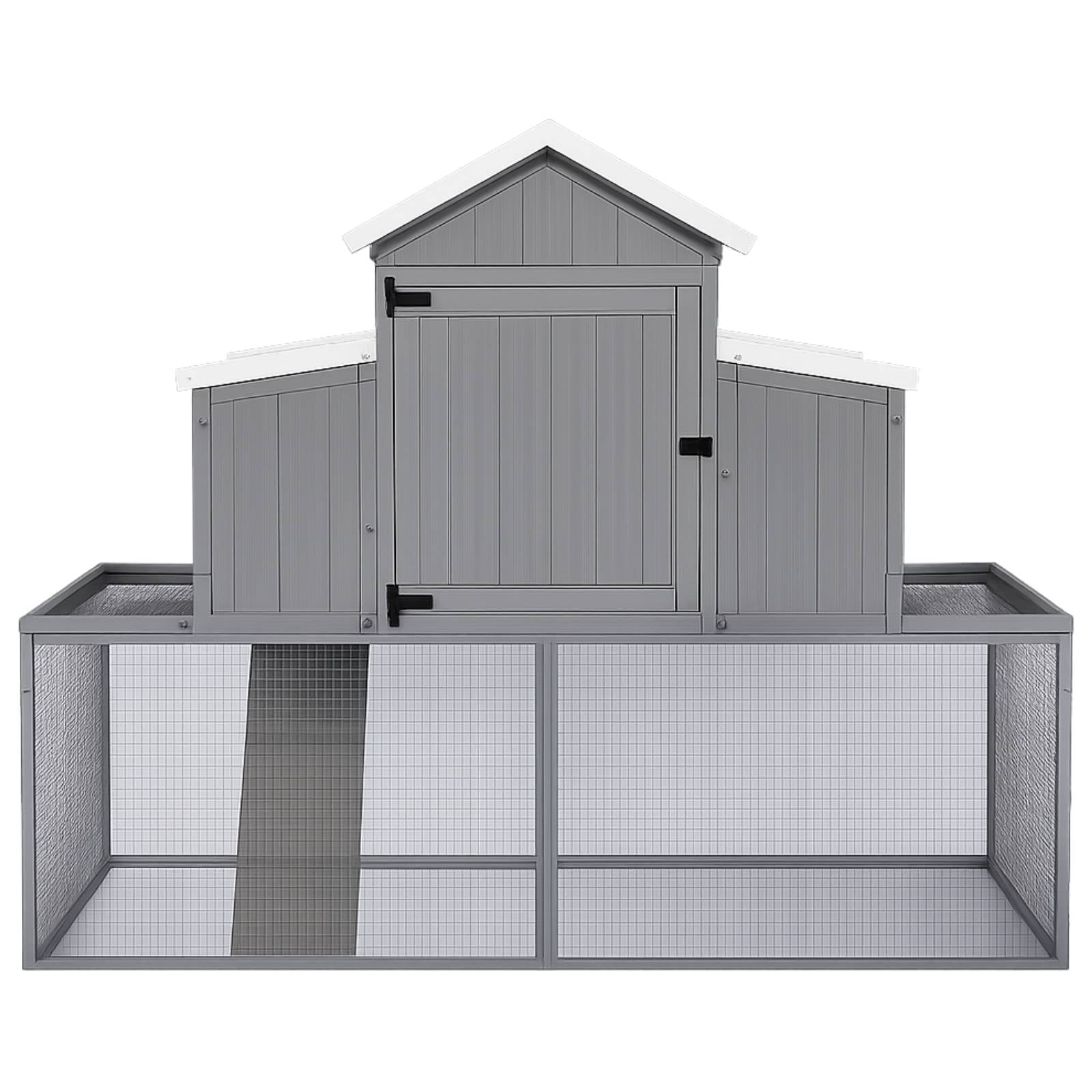 KPets Outdoor Chicken Wood & Metal Coop - Villa
