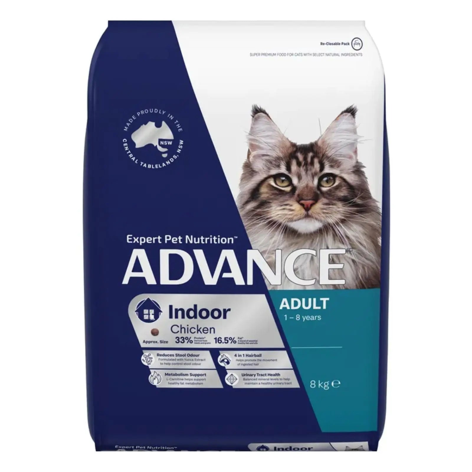 Advance Cat Food Adult Indoor Chicken with Rice Advance