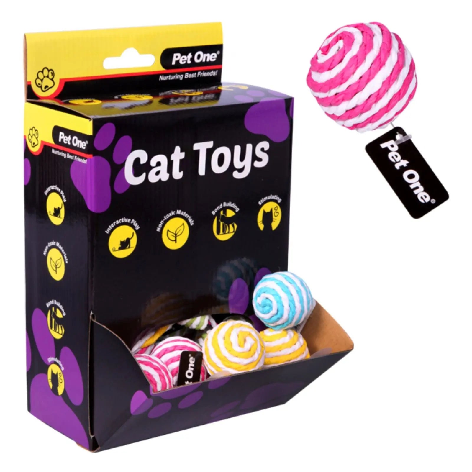Pet One Paper Mouse Or Ball Cat Toy Pet One