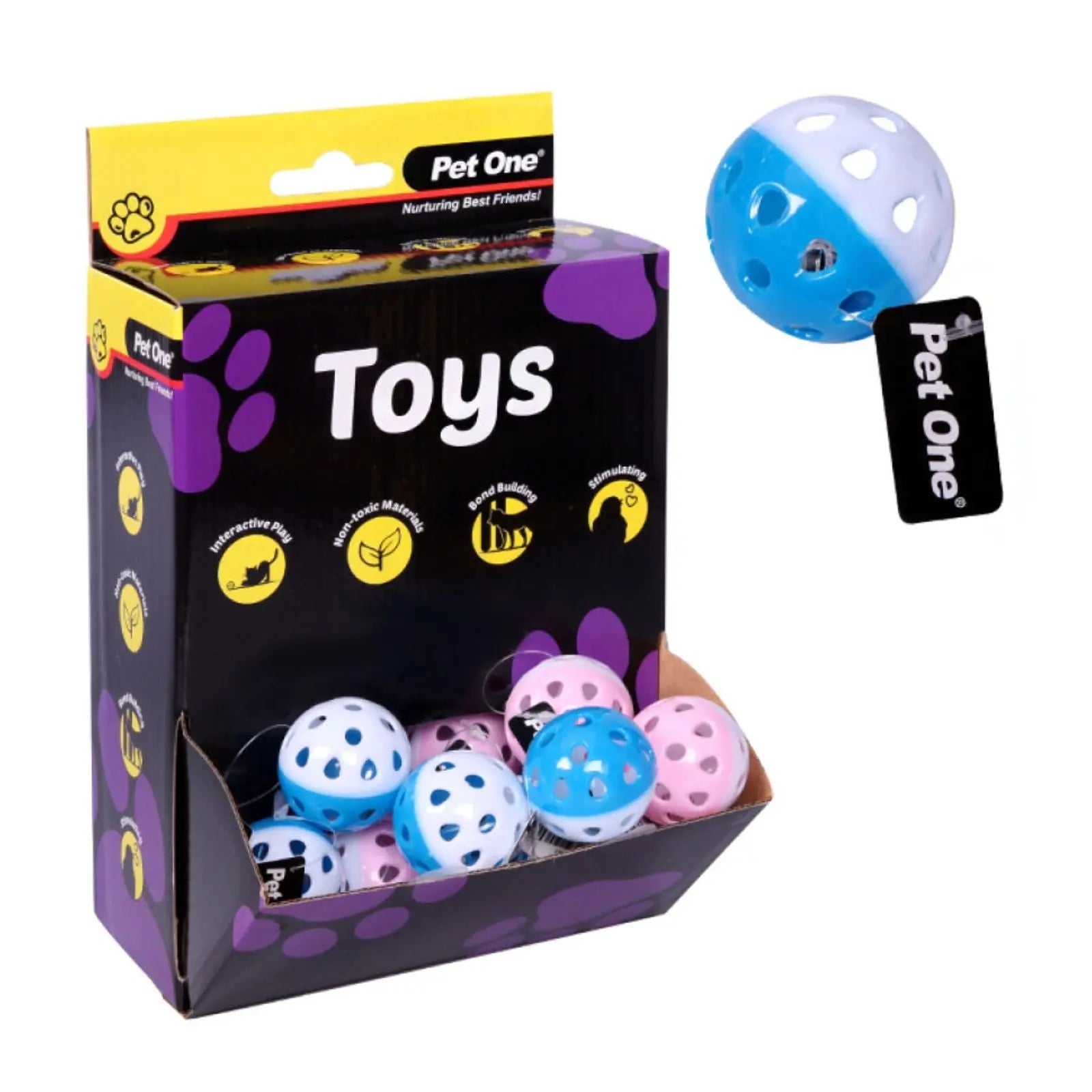 Pet One Soccer Ball Cat Toy Pet One