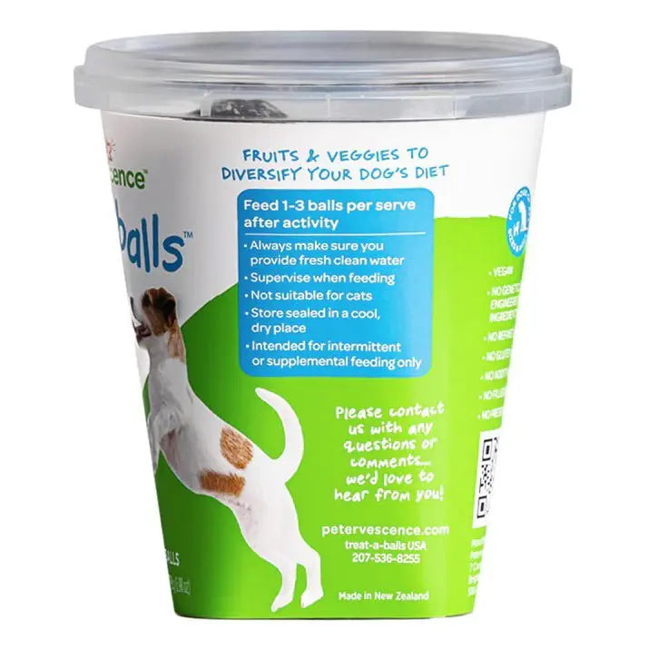 Petervescence Treat - A - Balls Mango, Chia & Spinach - Kellyville Pets