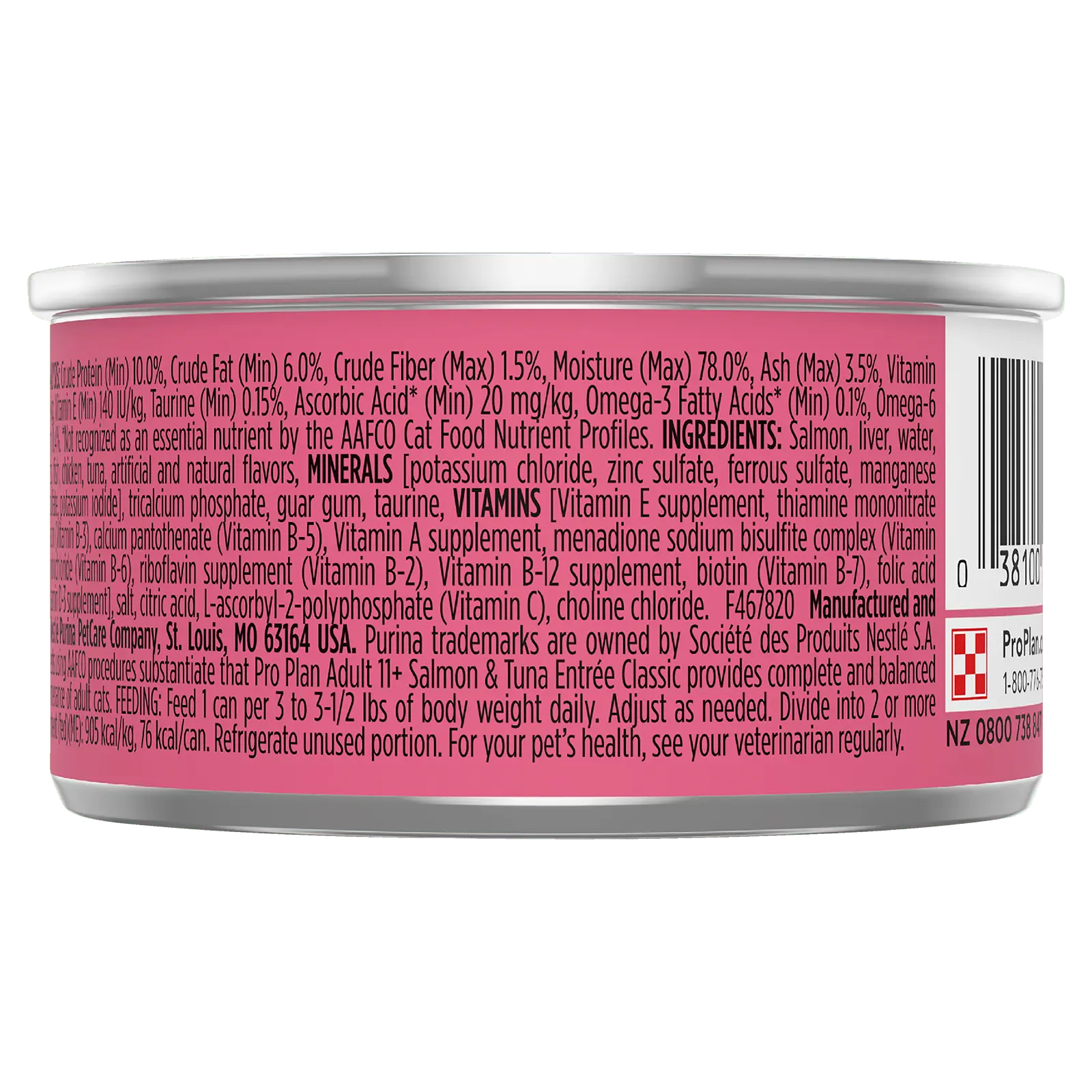 Pro Plan Cat Food Can Adult 11+ Salmon & Tuna Entrée - Kellyville Pets