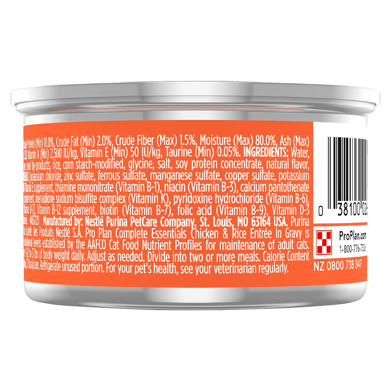 Pro Plan Cat Food Can Adult Complete Essentials Chicken & Rice Entrée - Kellyville Pets