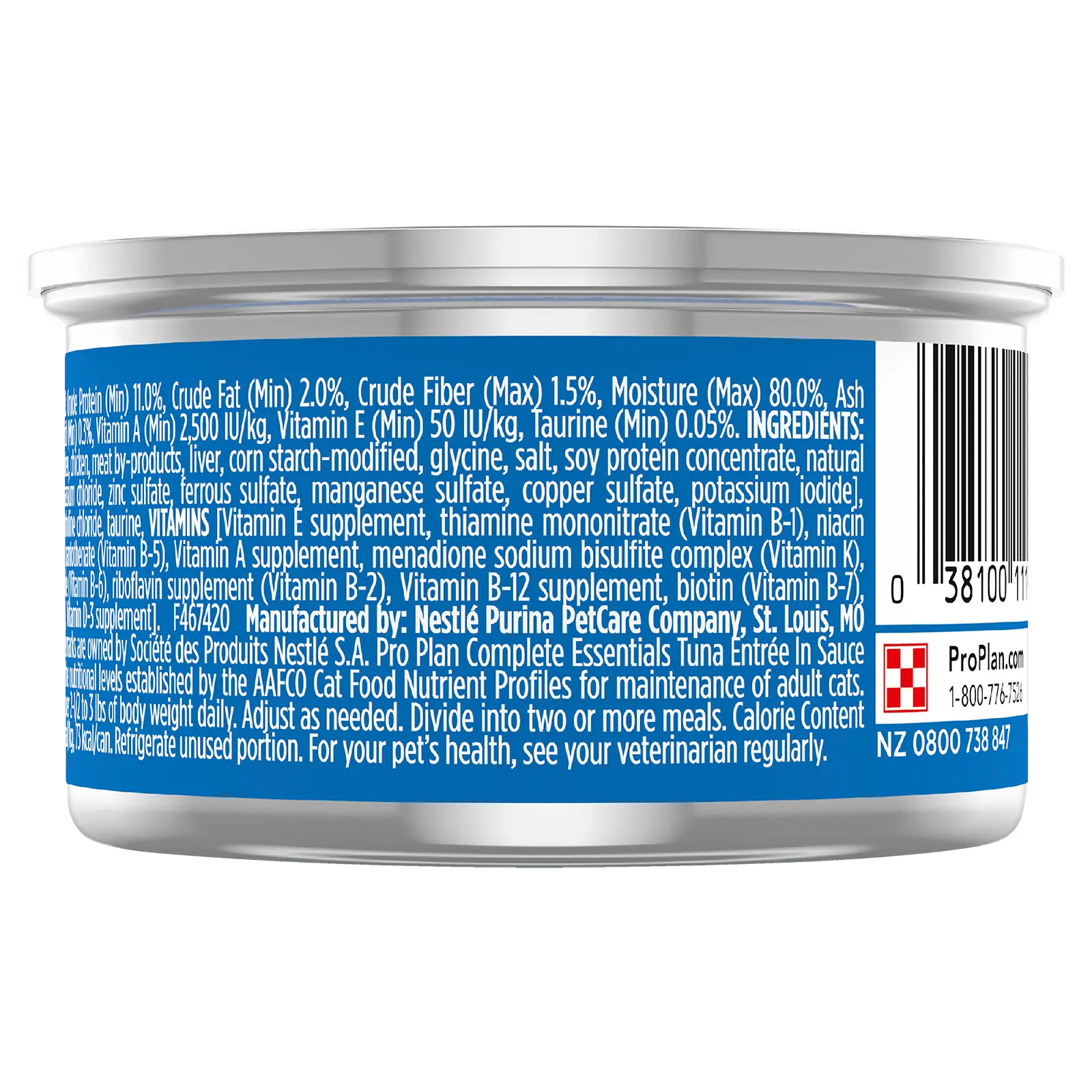 Pro Plan Cat Food Can Adult Complete Essentials Tuna Entrée - Kellyville Pets