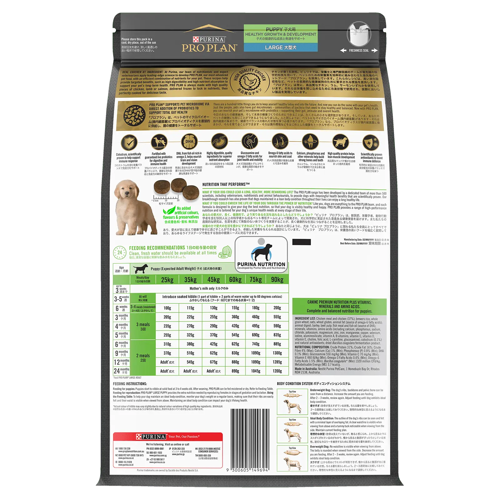 Pro Plan Dog Food Puppy Large Breed Chicken - Kellyville Pets