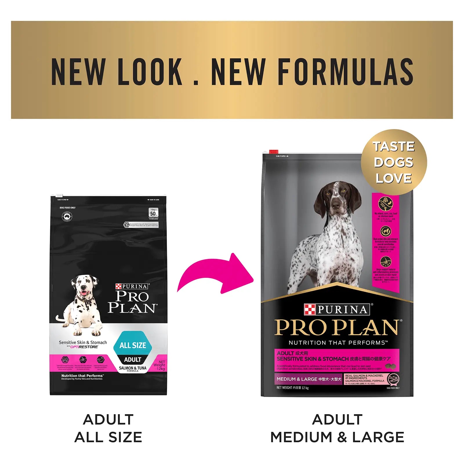 Pro Plan Dog Food Sensitive Skin & Stomach Medium & Large Breed - Kellyville Pets