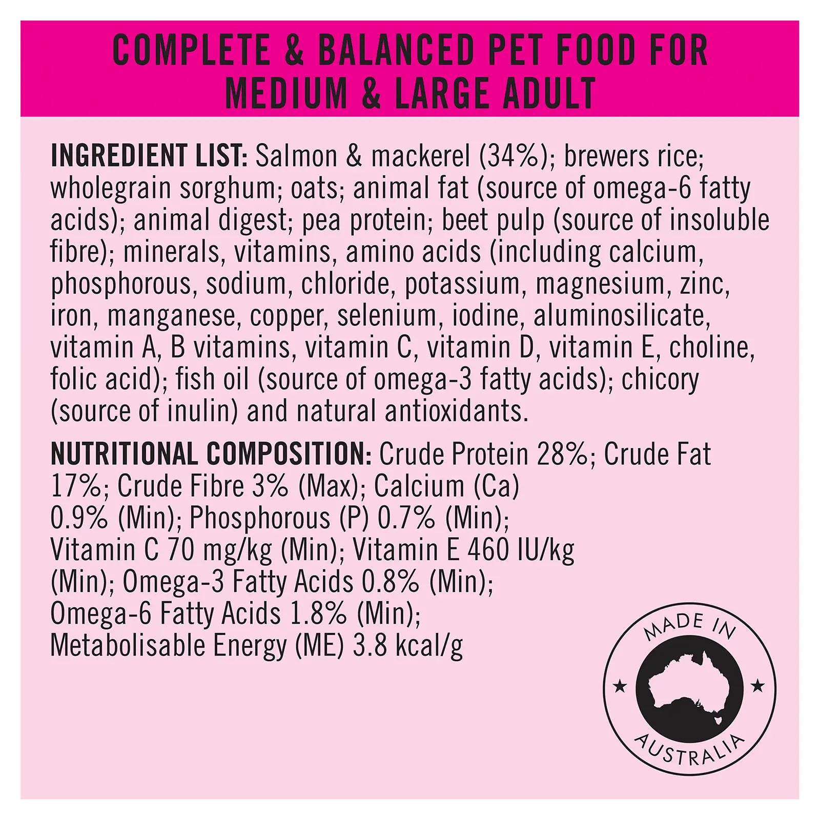 Pro Plan Dog Food Sensitive Skin & Stomach Medium & Large Breed - Kellyville Pets