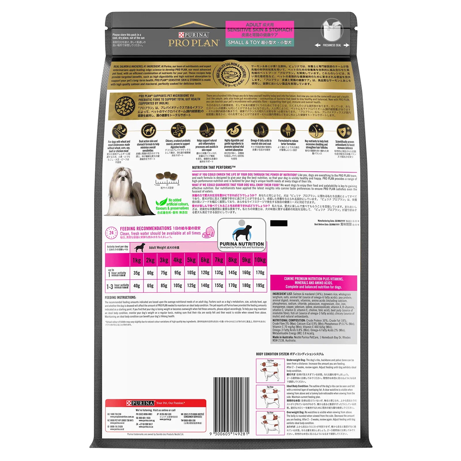 Pro Plan Dog Food Sensitive Skin & Stomach Small & Toy Breed - Kellyville Pets