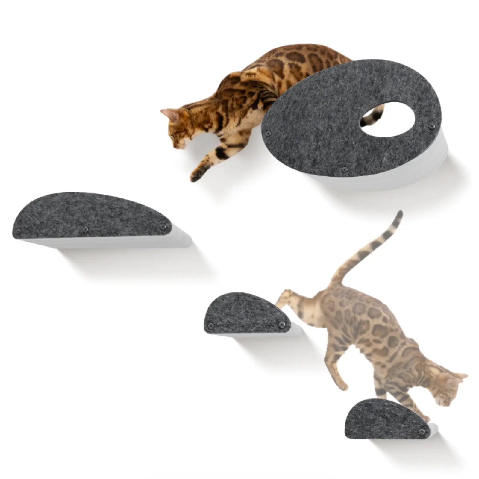Pryde Pets Cat Climber Facade Add-Ons for Shelves - Set of 4 Pryde Pets