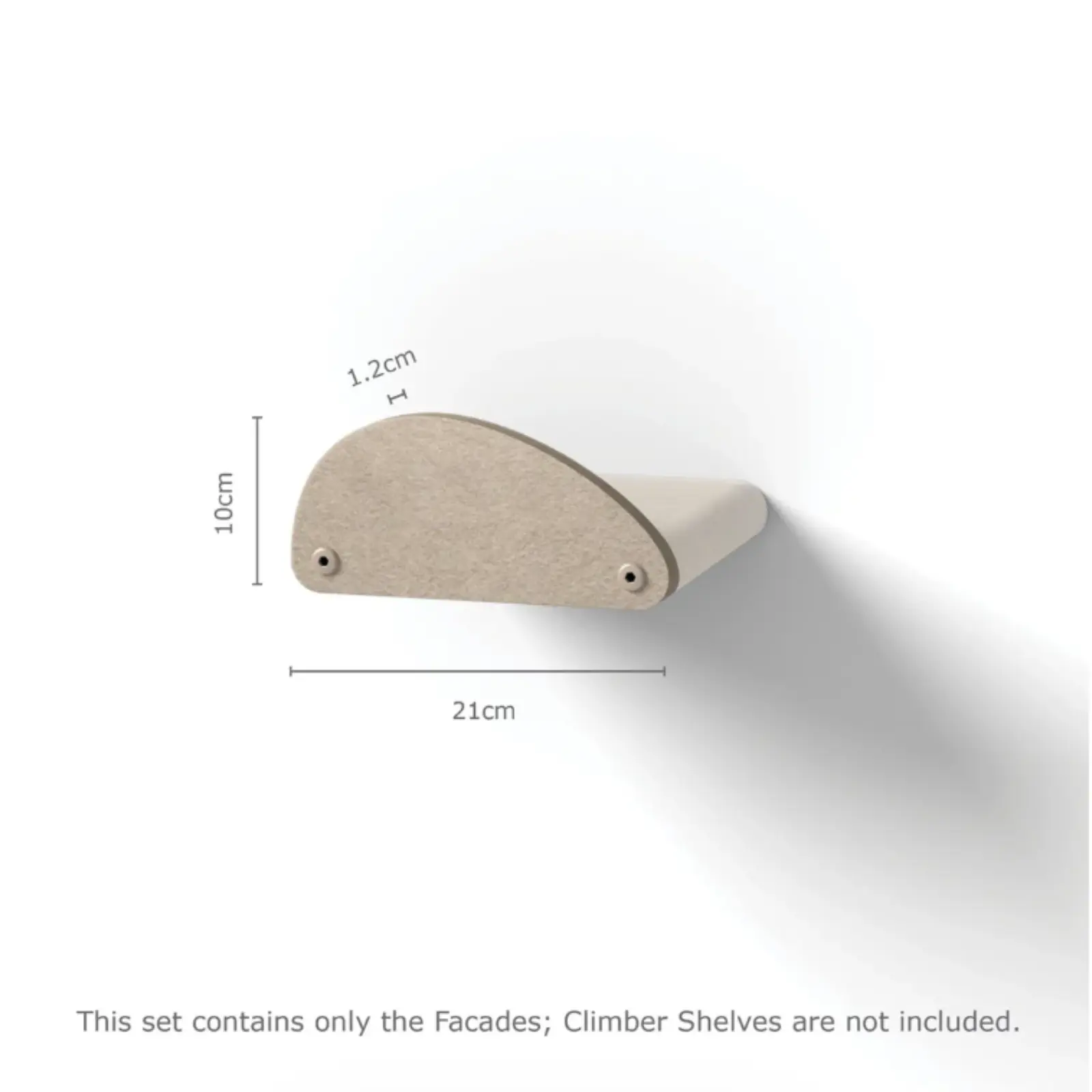 Pryde Pets Cat Climber Facade Add-Ons for Shelves - Set of 4 Pryde Pets