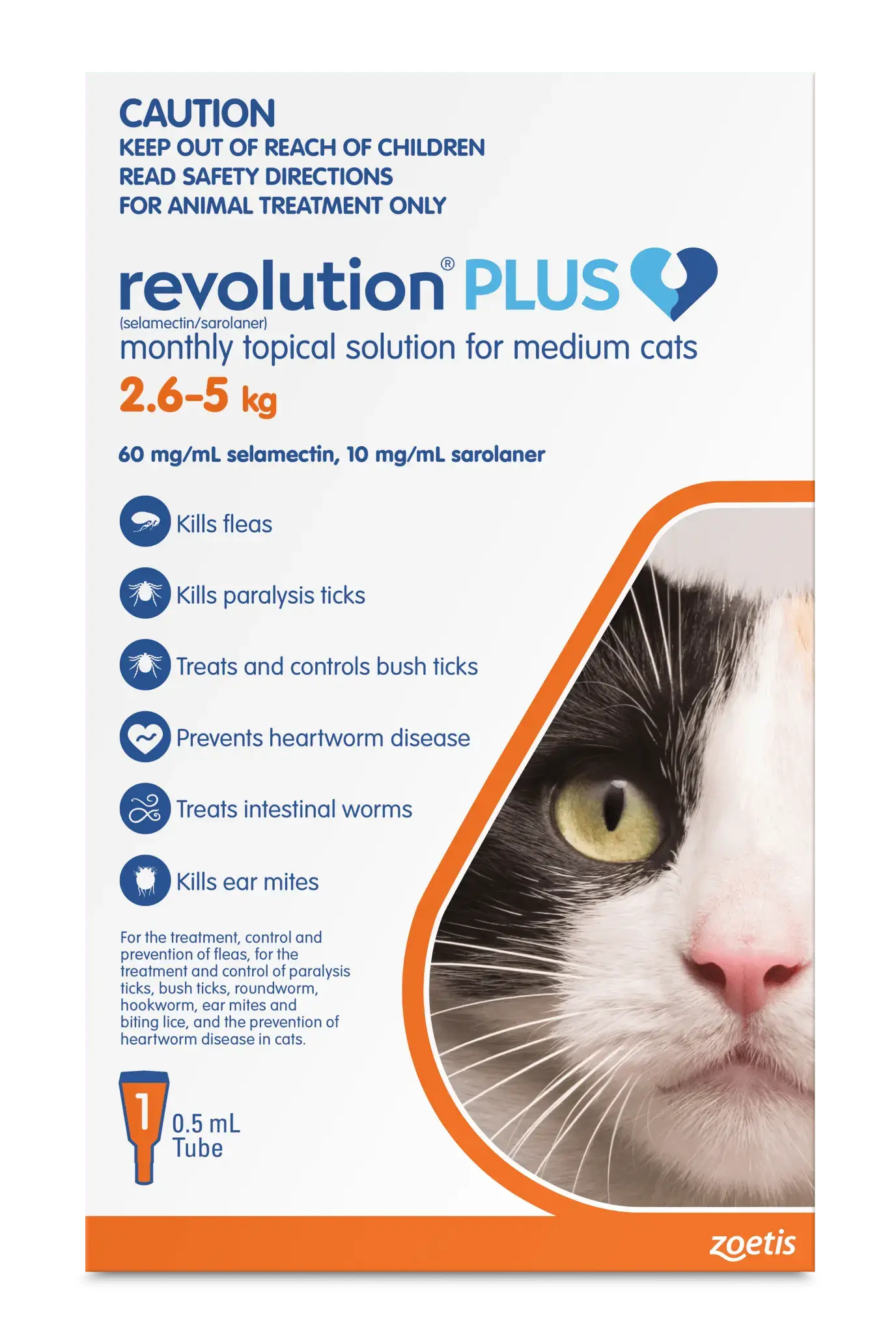 Revolution Plus for Cats 1pk - 2.5 - 5kg - Kellyville Pets