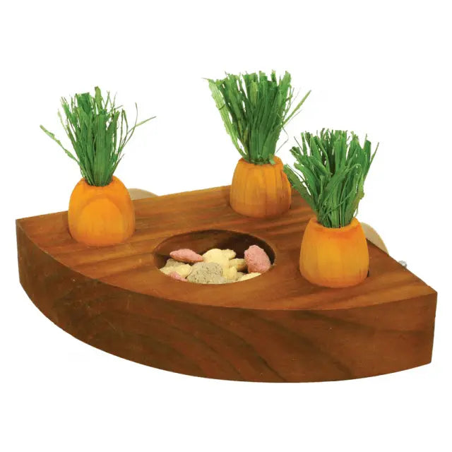 Rosewood Carrot Toy 'n' Treat Corner Holder - Kellyville Pets