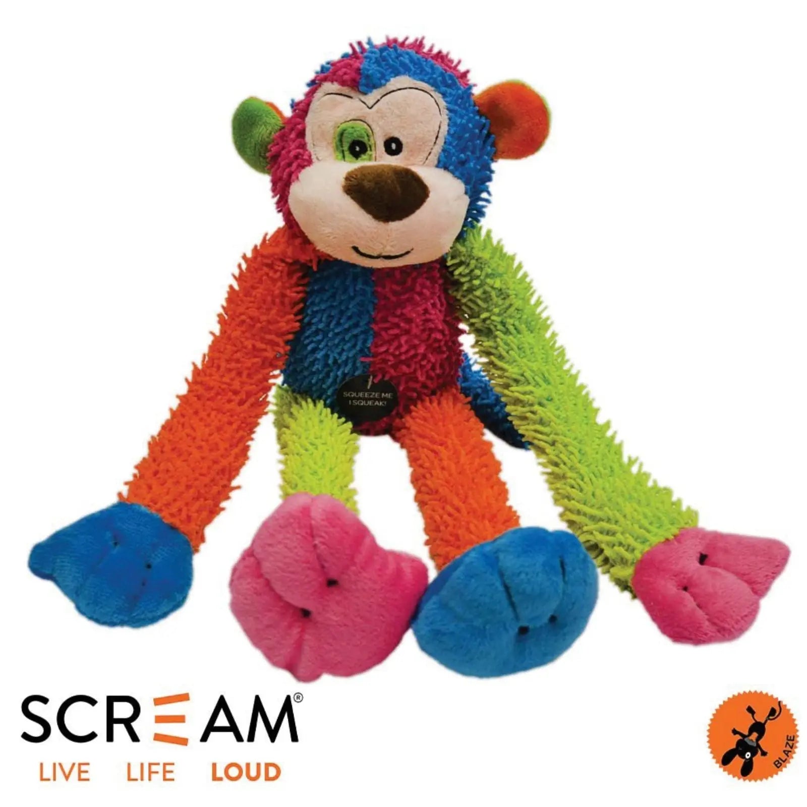 Scream Crew Monkey Loud Multicolour 43cm Scream