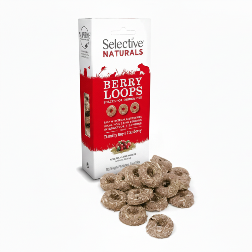 Selective Naturals Small Animal Berry Loops 80g - Kellyville Pets