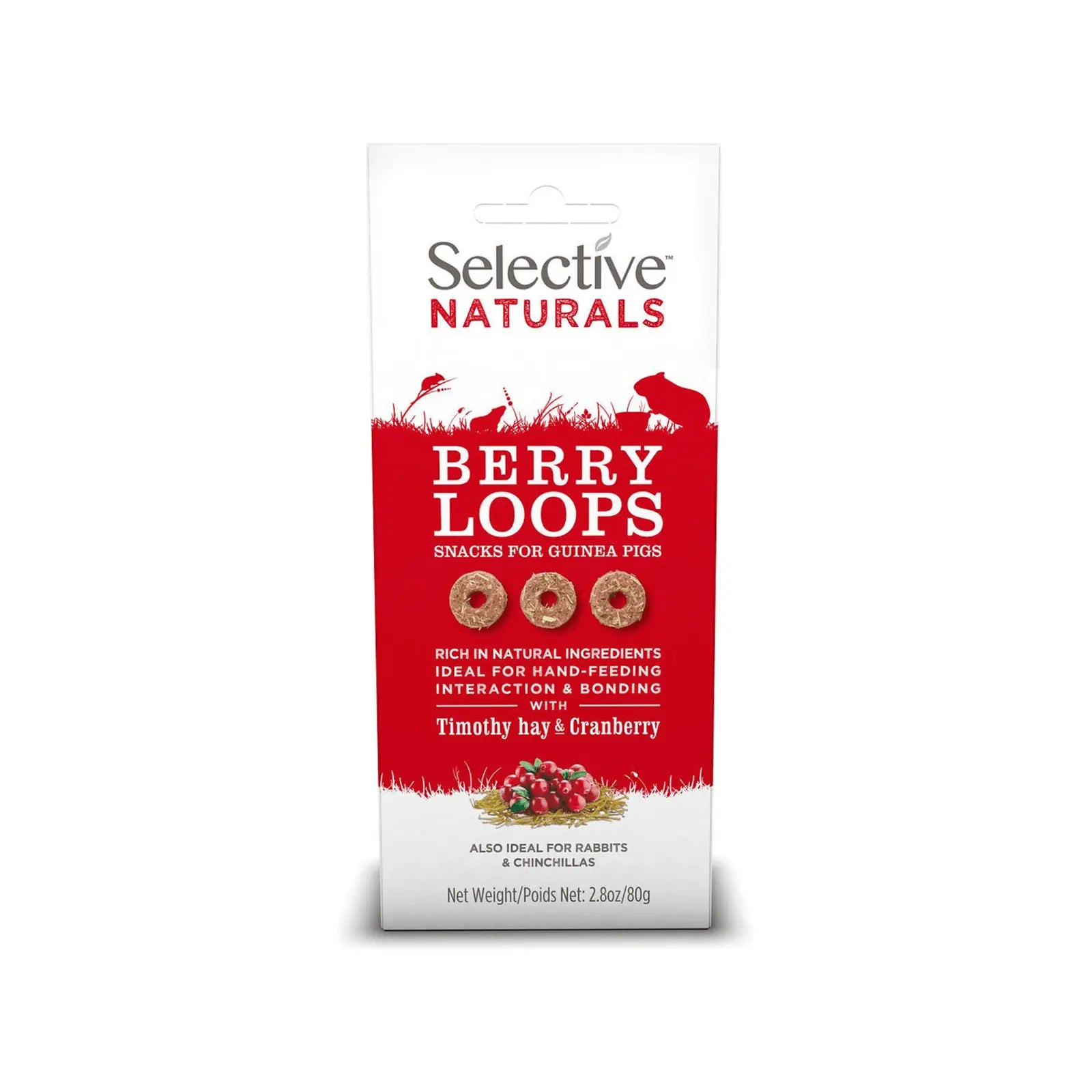 Selective Naturals Small Animal Berry Loops 80g - Kellyville Pets