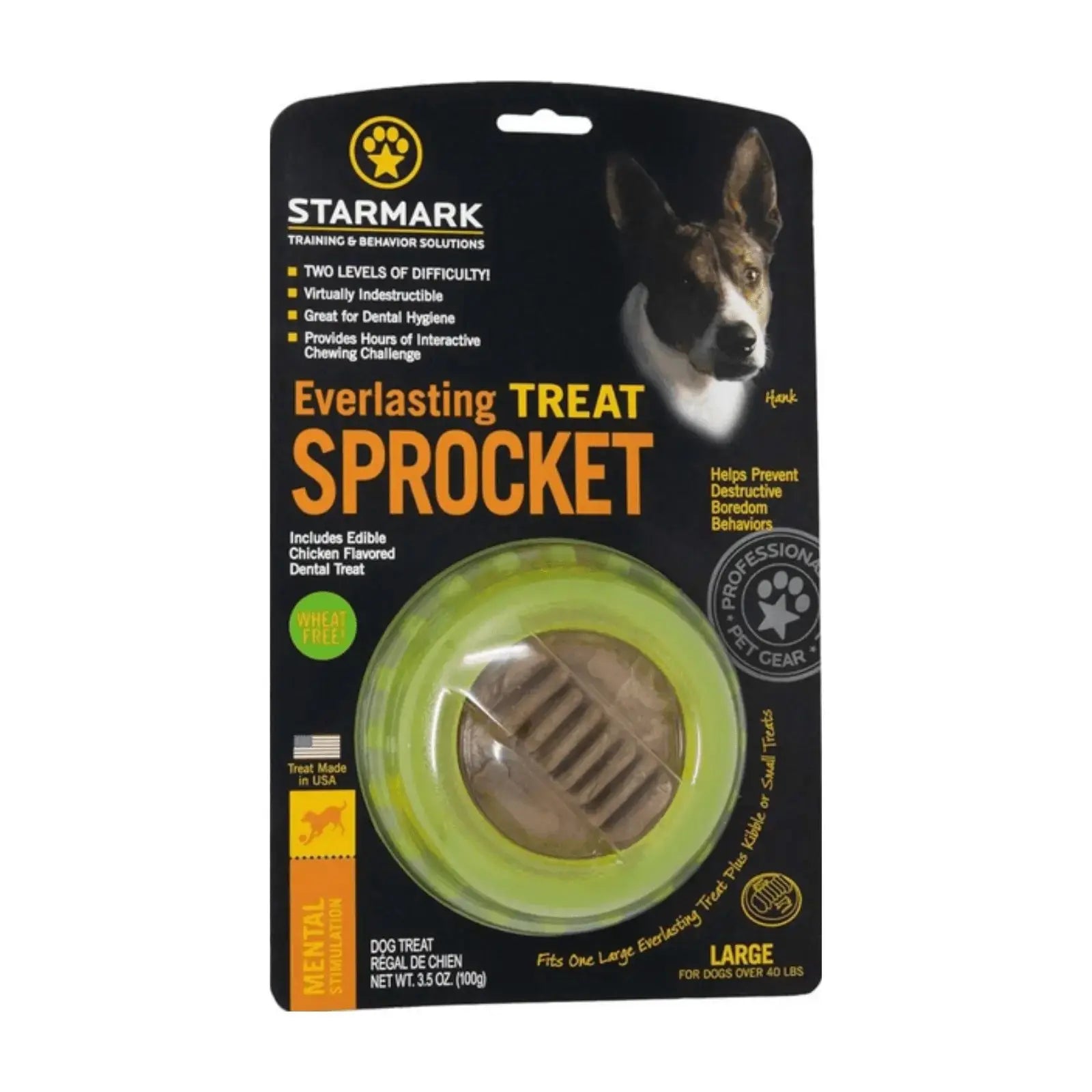 Starmark Everlasting Treat Sprocket Dog Toy Starmark