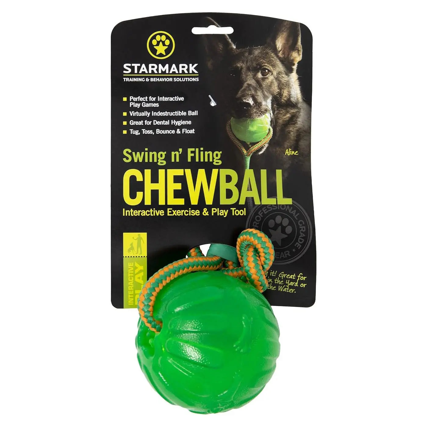 Starmark Swing n' Fling ChewBall Toy - Kellyville Pets